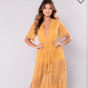 Brand new Fashion Nova lace, longer dress